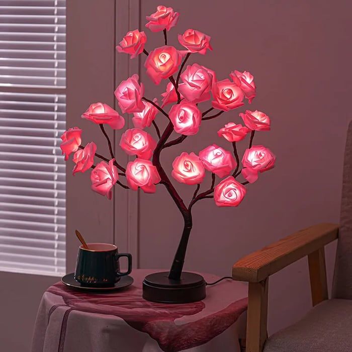 Forever Rose Tree Lamp